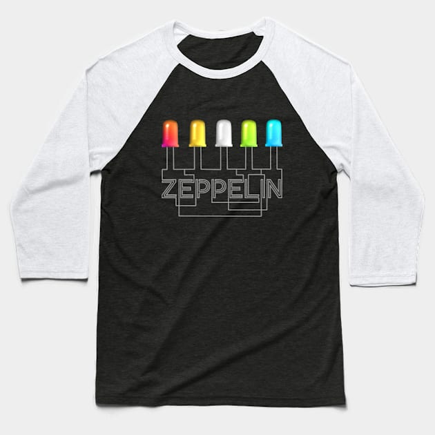 led zeplightplin Baseball T-Shirt by Vatar